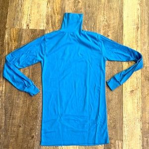 Blue turtleneck